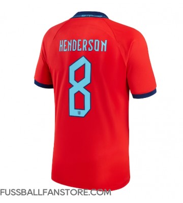 England Jordan Henderson #8 Replik Auswärtstrikot WM 2022 Kurzarm
